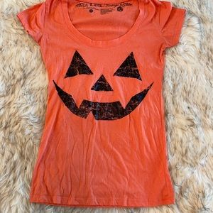 Halloween pumpkin face T